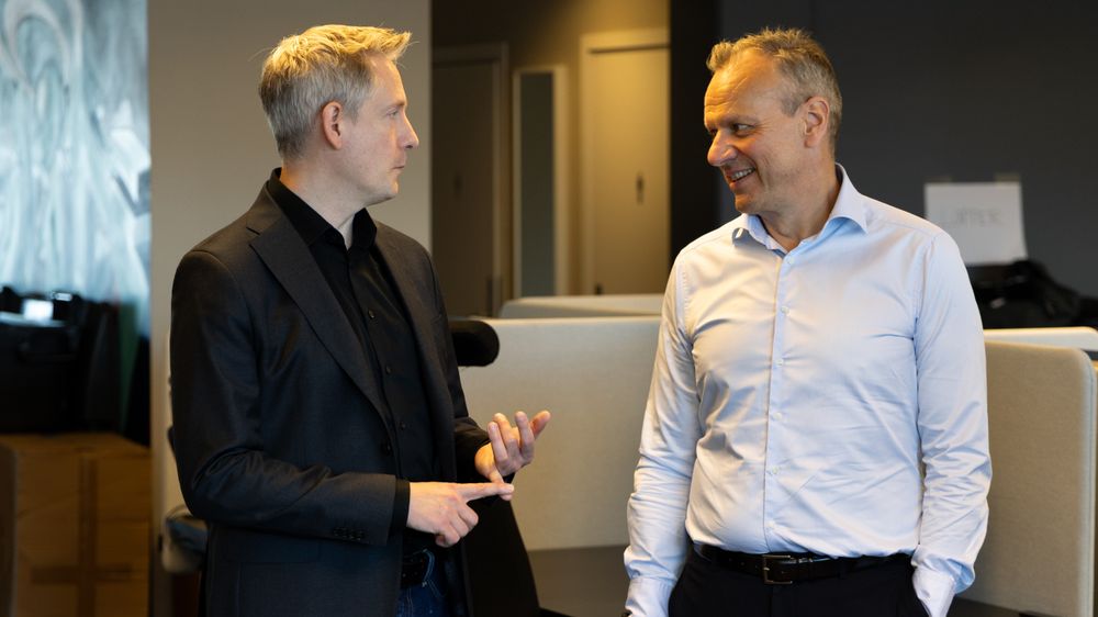 F.V.: Lars Erik Braatveit, CTO i Conscia, og Leif Sundsbø, sikkerhetsspesialist i Cisco. 