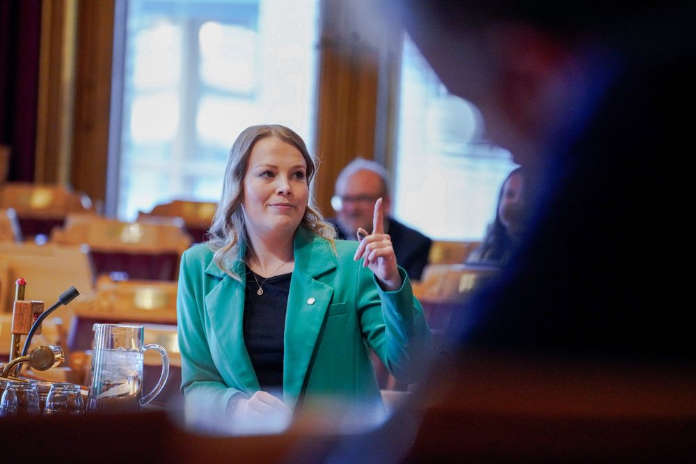 Maren Grøthe (Sp) inviterer til omkamp om elektrifisering av Haltenbanken utenfor trøndelagskysten.
