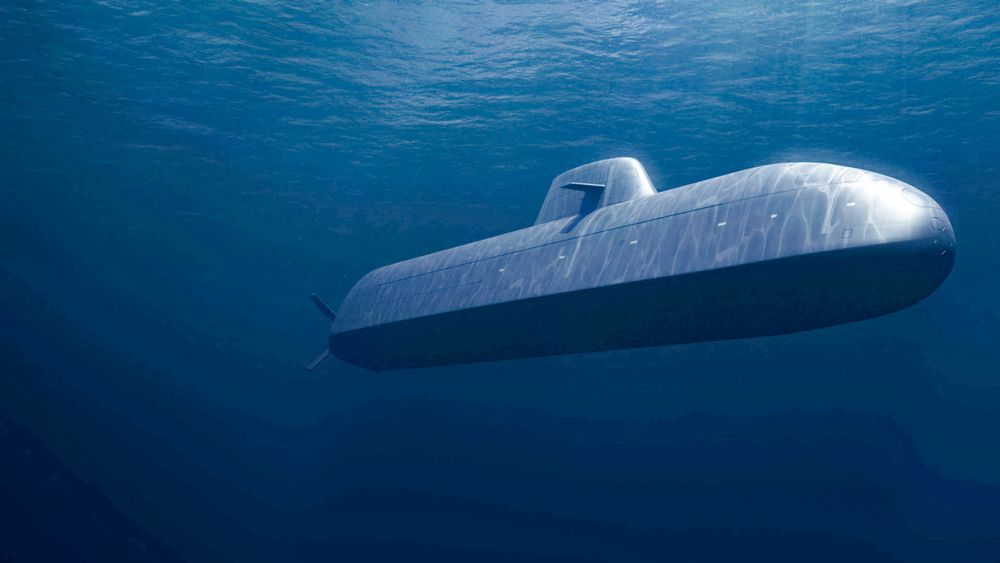 En illustrasjon av de nye norske ubåtene av typen 212CD.