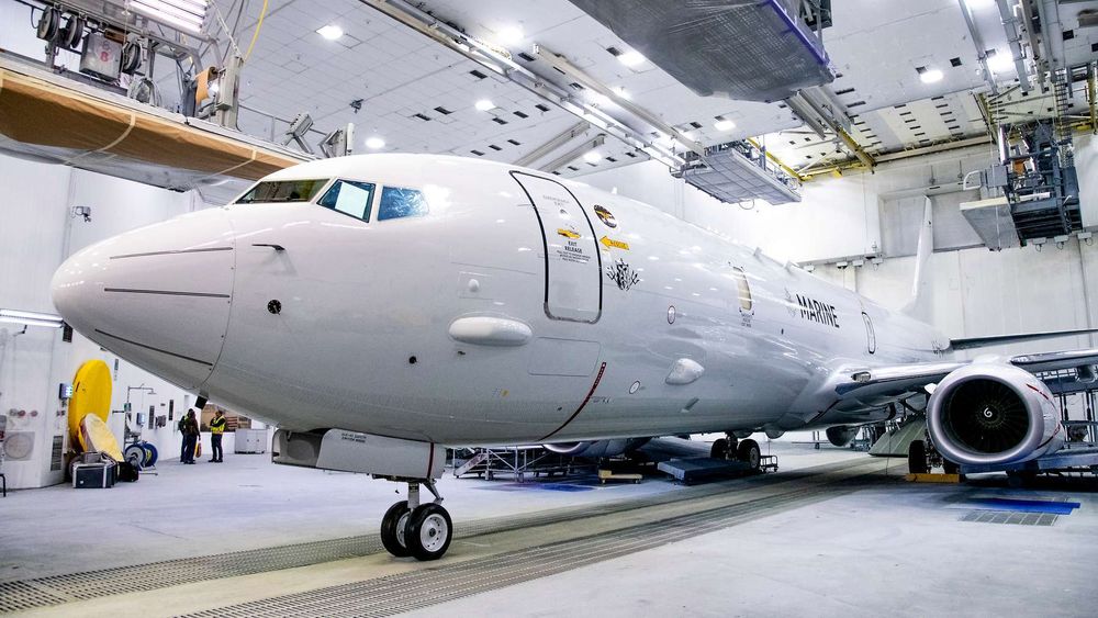 Et tysk Boeing P-8 Poseidon. Slike fly, i tillegg til ubåter og skip, skal etter planen stasjoneres på Island i fremtiden.