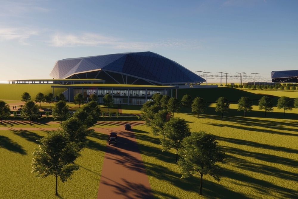 Slik ser Rolls-Royce for seg at kraftverk bygget på deres modulære atomreaktorer (SMR) kan se ut. Nå er de pekt ut til å bygge SMR i Wales.