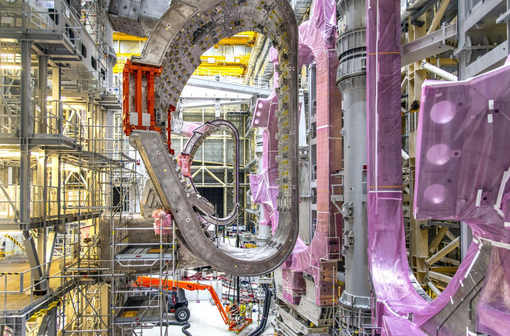 Slik ser det ut hos Iter. Det internasjonale fusjonseksperimentet holder til sør i Frankrike.