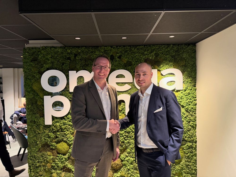 Påtroppende daglig leder Erik Haug og finansdirektør Peter De Verdier i i Omegapoint.
