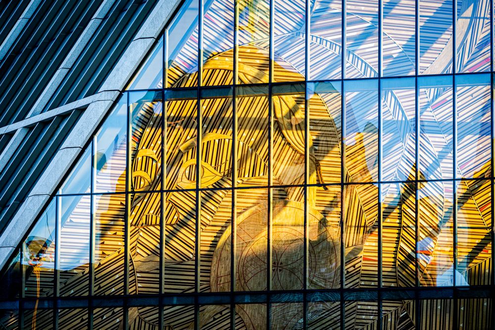 Den nybygde A-blokka i det nye regjeringskvartalet er 11 etasjer høy.