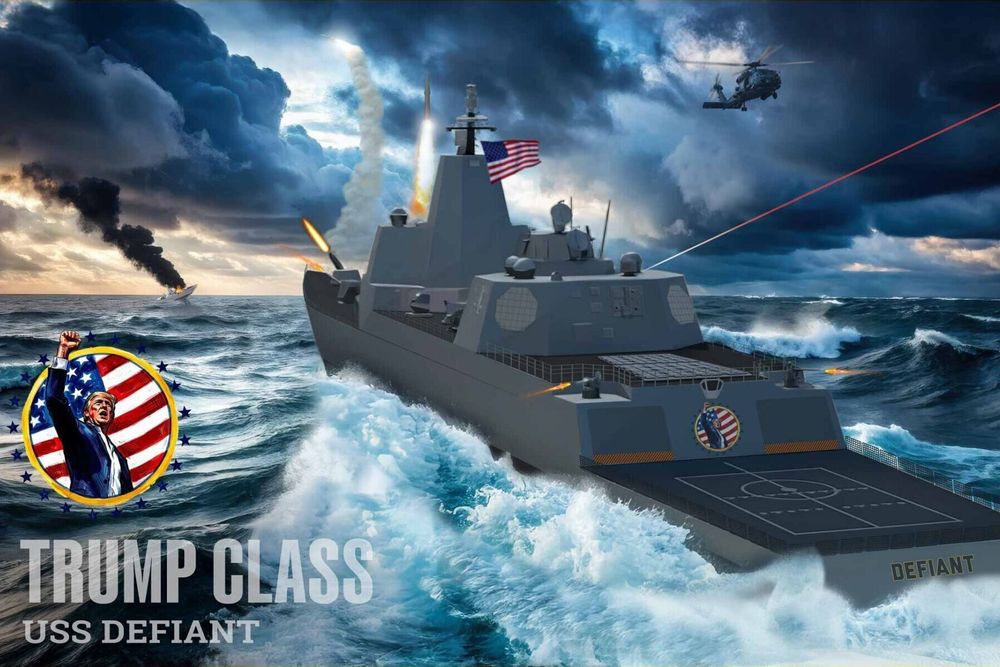 USS Defiant skal bli det første slagskipet i Trump-klassen.