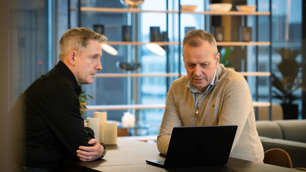 F.V.: Lars Erik Braatveit, CTO i Conscia, og Leif Sundsbø, sikkerhetsspesialist i Cisco.