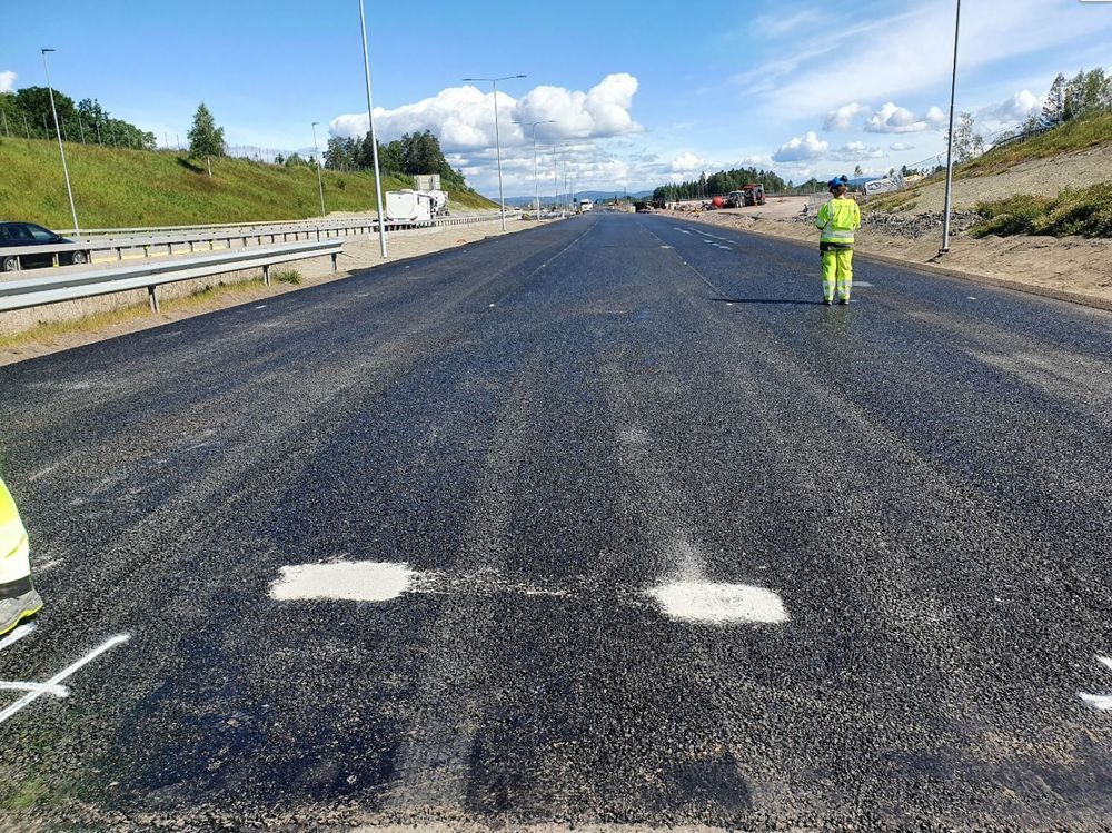 Den nye E18-strekningen nord for Kopstad ble åpnet for trafikk sommeren 2022.