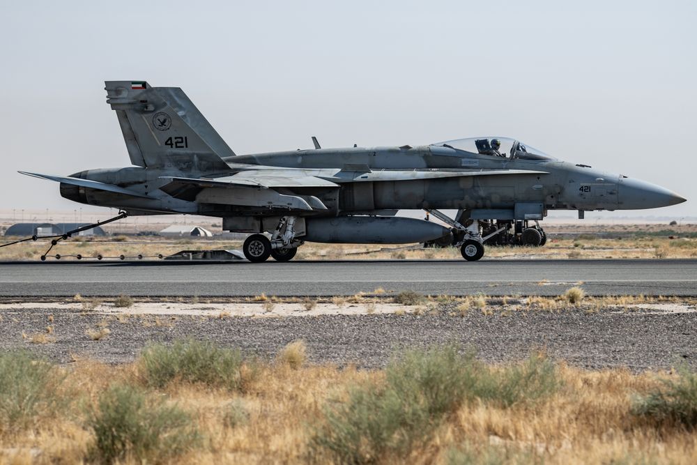 Det kan ha vært et slikt F/A-18 Super Hornet-fly fra Kuwaits luftforsvar som skjøt ned alle de tre amerikanske F-15E-flyene som styrtet i Kuwait mandag denne uken.