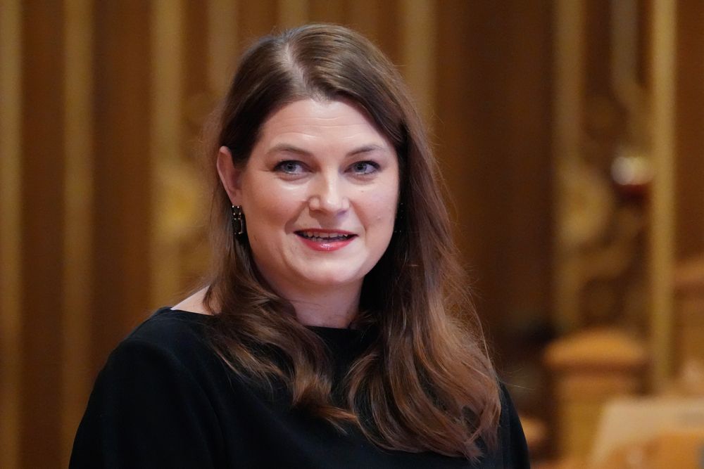 Næringsminister Cecilie Myrseth (A) under spørretimen i Stortinget onsdag 14. januar.
