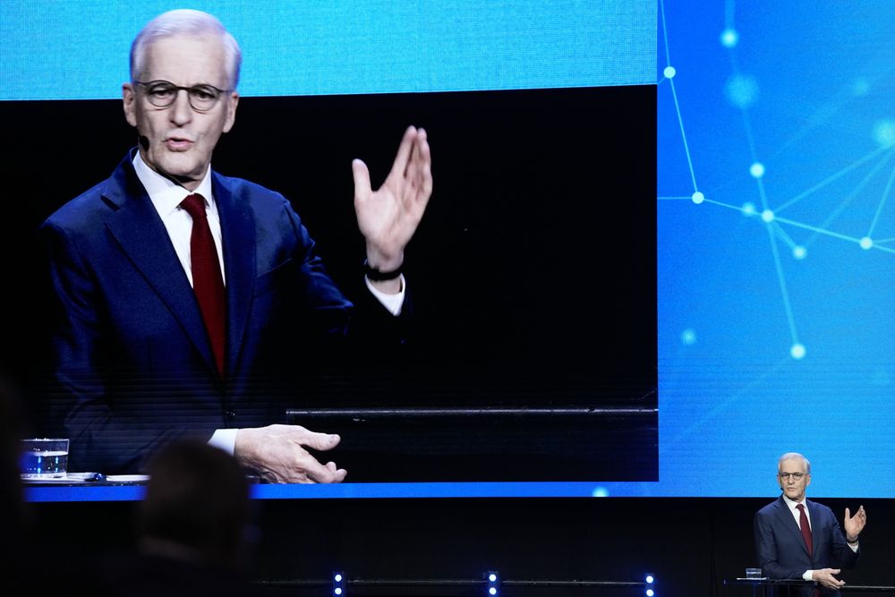 Statsminister Jonas Gahr Støre (Ap) under årskonferansen til Offshore Norge.
