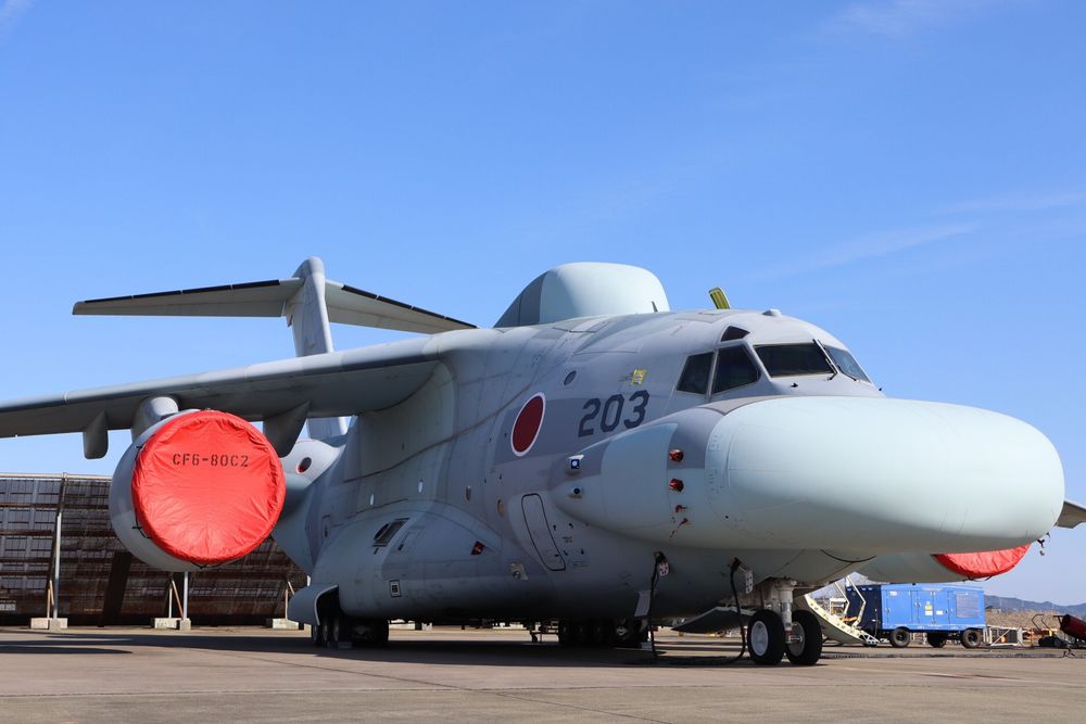 Kawasaki EC-2 er kanskje ikke noe vakkert skue, men skal få en viktig rolle i Japans luftforsvar.