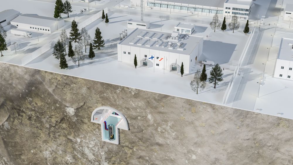 Illustrasjonen viser hvordan selskapet ser for seg det underjordiske kjernekraftanlegget for produksjon av fjernvarme eller kanskje riktigere, kjernvarme. <span style="font-style: italic; font-size: 0.875rem;">Illustrasjon: Steady Energy</span>