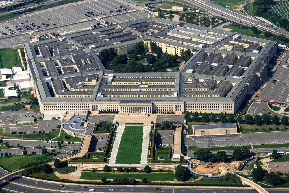 Pentagon er det amerikanske forsvarsdepartementets hovedkvarter. 