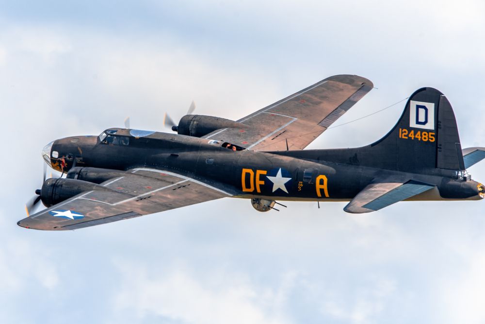 Det et et slikt Boeing B-17 Flying Fortress-bombefly som i fjor sommer ble funnet på bunnen av Nordsjøen. Flyet på bildet er et veteranfly som ble fotografert under en flyshow i USA i 2017.