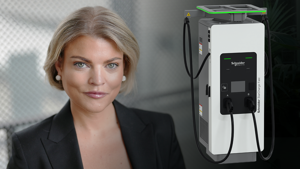 – For å lykkes i overgangen til et elektrifisert bilmarked, kreves det ladeløsninger som kan håndtere høy effekt, som er driftssikre over tid og enkelt kan integreres i eksisterende systemer, sier Emma Wallin, leder for eMobility i Norden og Baltikum hos Schneider Electric.