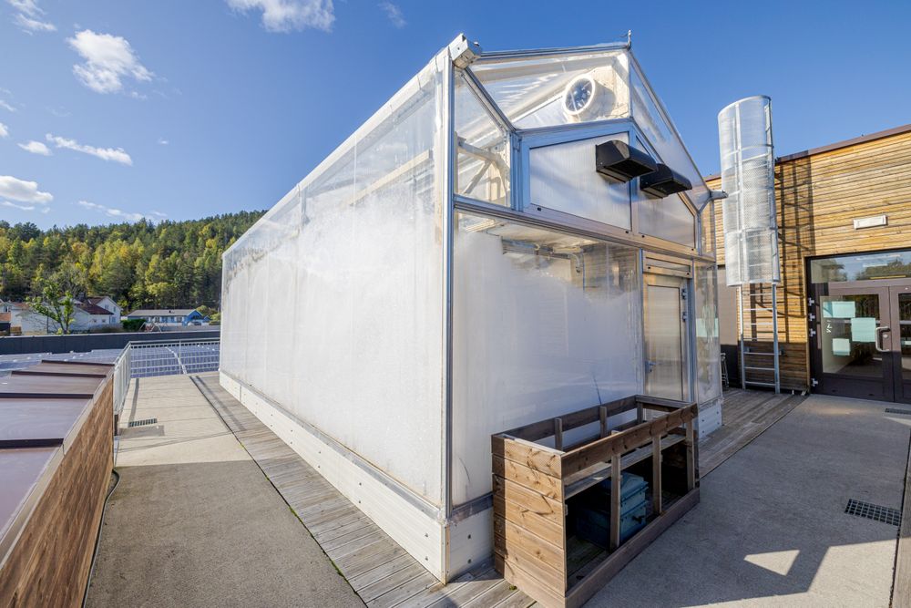 Veggene på drivhuset isoleres av såpebobler. Det er helt vanlig Zalo oppvaskmiddel som brukes. Sensorer styrer når det skal produseres såpebobler og når de skal sprekke, avhengig av vær og temperatur.