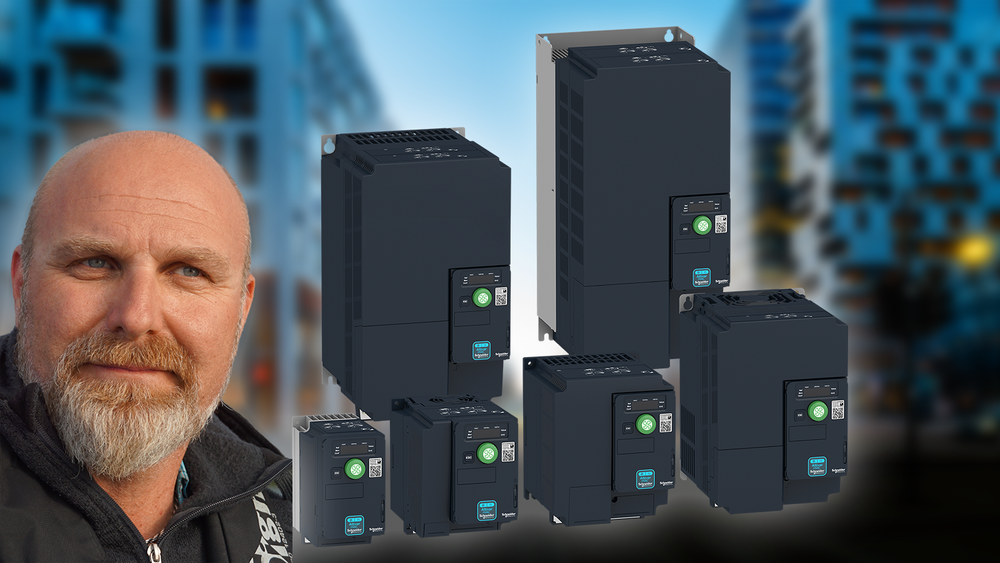 – De nye omformerne passer til et bredt spekter applikasjoner, sier Mats Johansson, Offer Manager for frekvensomformere i Schneider Electric. 