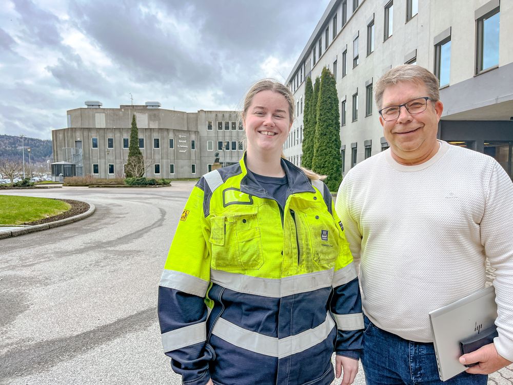 Stoppkoordinator Terese Hegnastykket og prosjektleder Roar Nilsen i Yara Porsgrunn har fått en enklere arbeidshverdag. 