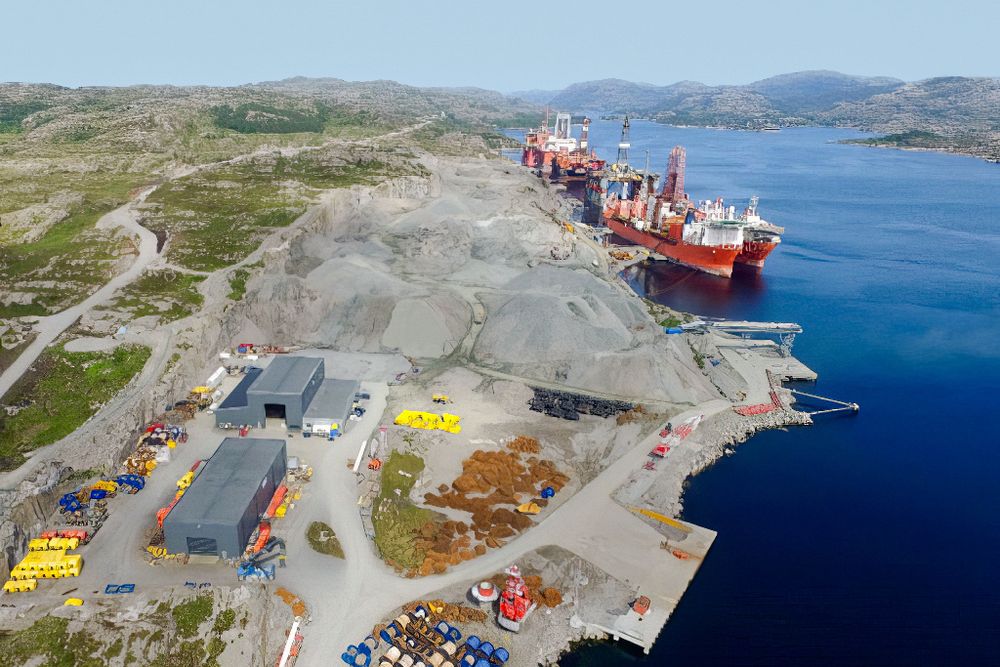 Dete er det planlagte ammoniakkanlegget i Skipavika ved Mongstad utenfor Bergen.