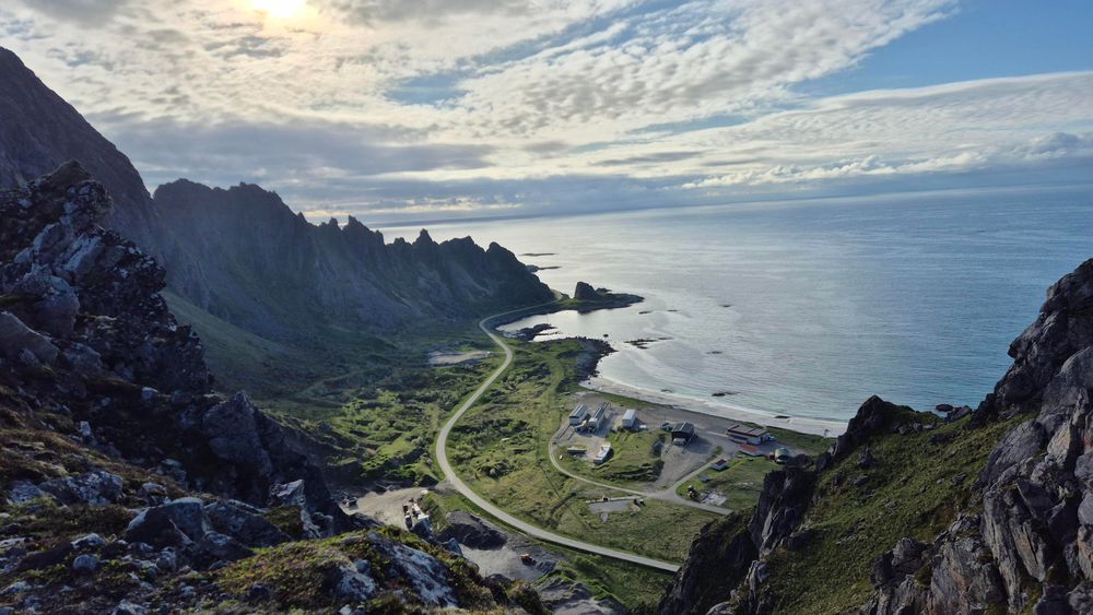 Oppskytingsfelt på Andøya ligger 69 grader nord for ekvator.