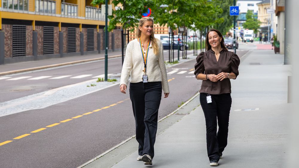 F.V.: Sophie Sverdrup Strømman og Rikke H. Grøstad i Statens vegvesen.