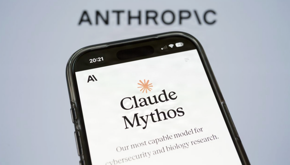  Slik ser Claude Mythos ut på en smarttelefon. 