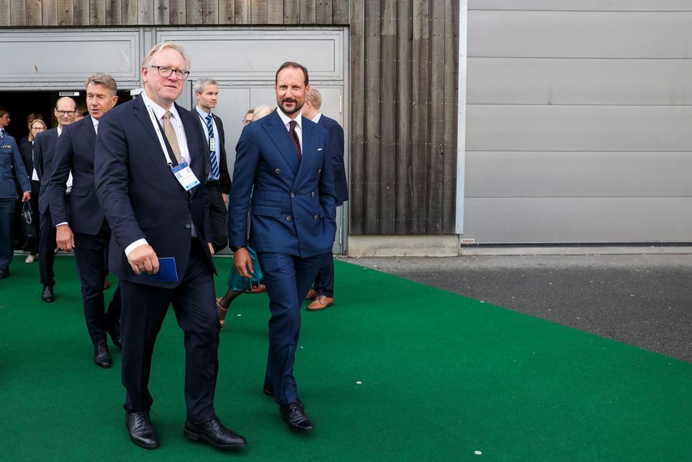 ONS-sjef Leif Johan Sevland her sammen med kronprins Haakon under forrige ONS-konferansen i 2024.