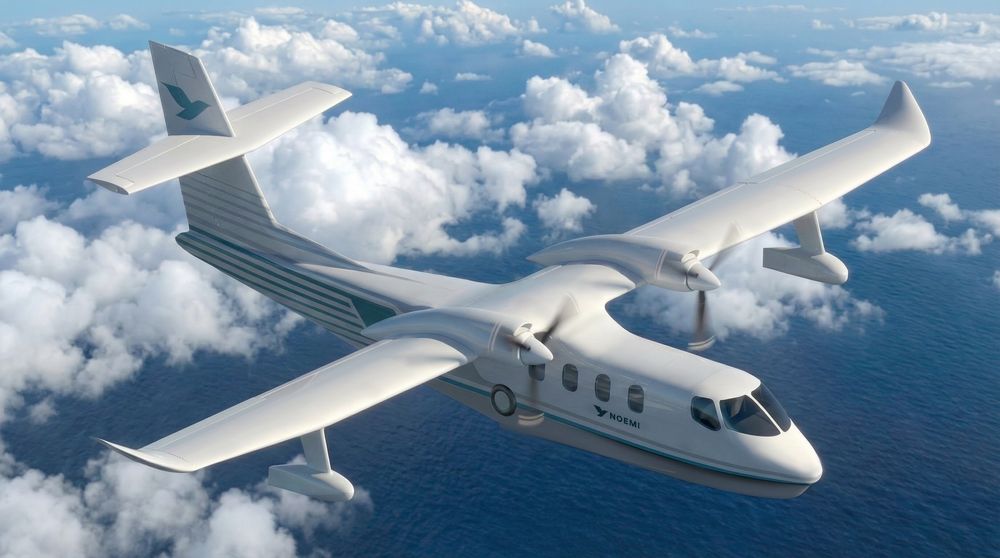 Noemi Aerospace sitt amfibiefly planlegges for kommersiell drift allerede i 2030.