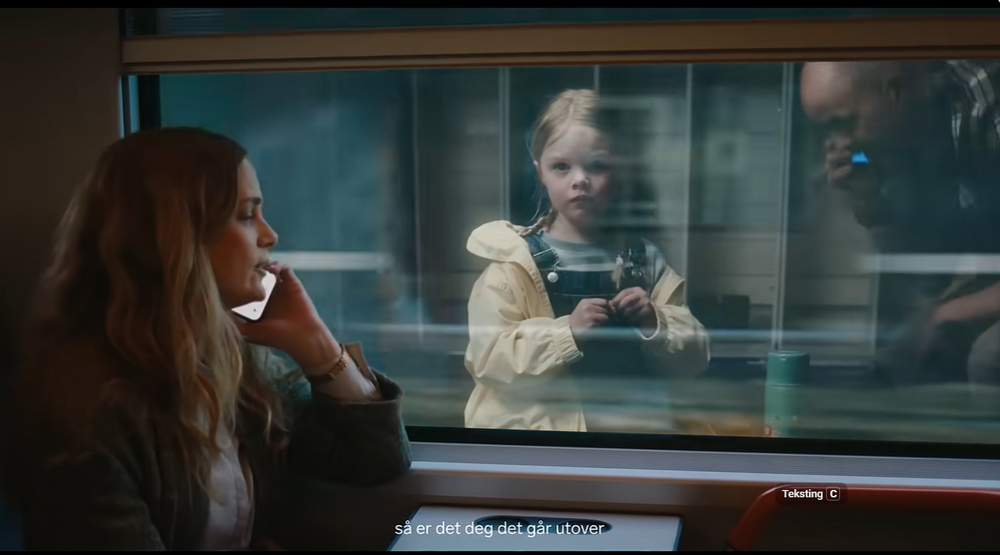 Skjermbilde fra Vys reklamefilm «Hver tur teller»