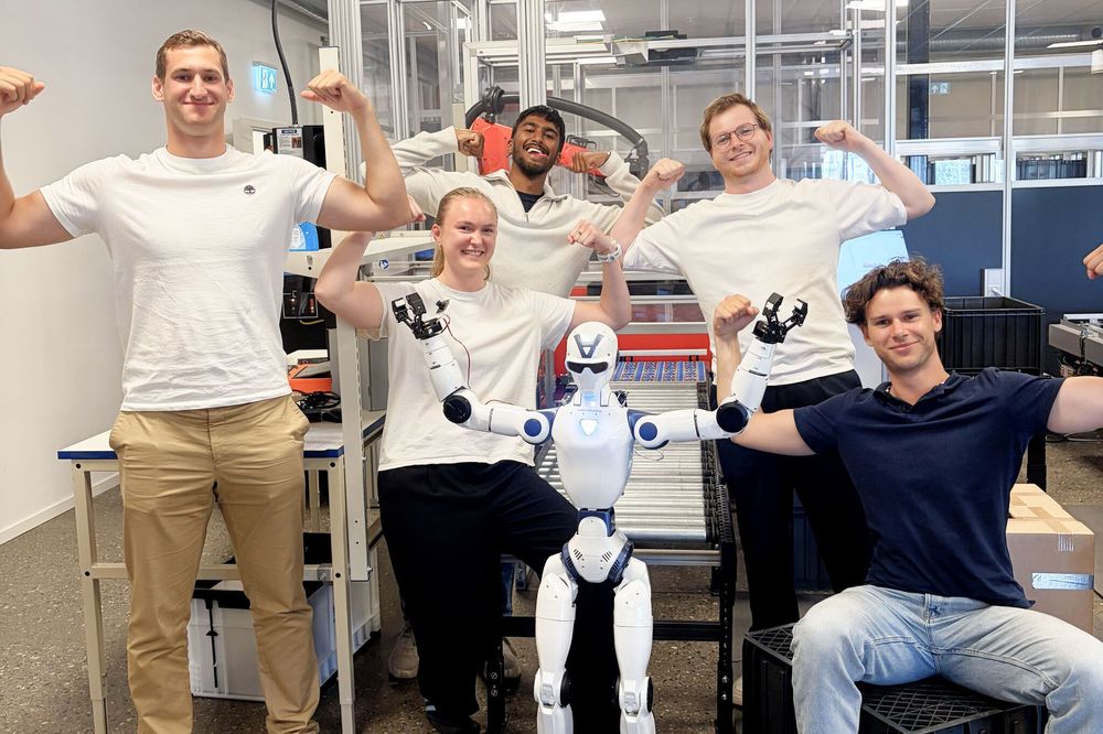 Vasilii Anderson (t.v.), Kristine Skinlo, Pakalon Nirmalan, Thomas Haslund Wik, og Marius August Devold er studentene bak sommerprosjektet hos Element Logic.