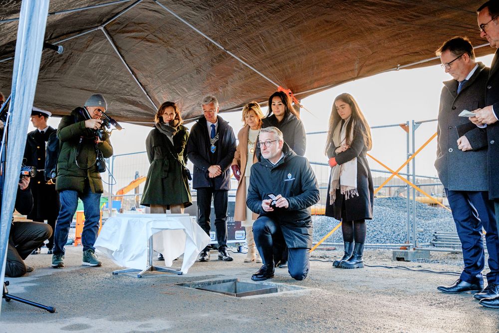 Sjef Forsvarsbygg Thorbjørn Thoresen på Haakonsvern, i forbindelse med at grunnsteinen for ubåtsenteret ble lagt ned i desember 2024.