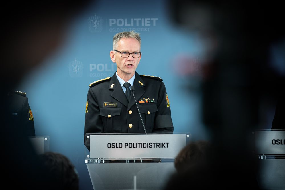 – Politiet sin oppgave er at gravferden etter kong Harald skal foregå så trygt som mulig, sier politidirektør Håkon Skulstad. Foto: Eirik Helland Urke