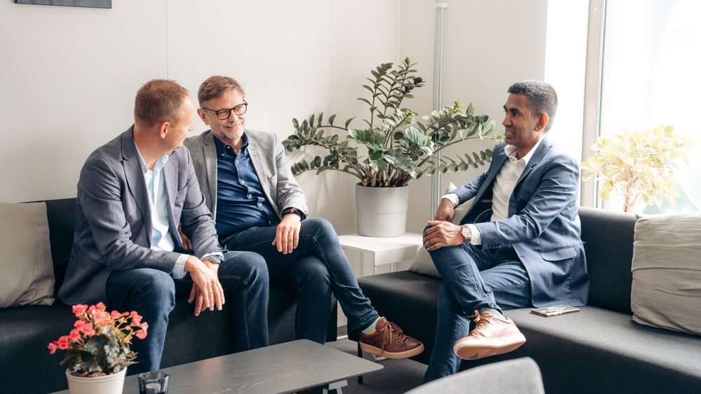 Fra venstre: Martin Gunnarsson, Mikael Johansson, Muthuraja Nanayakkara.