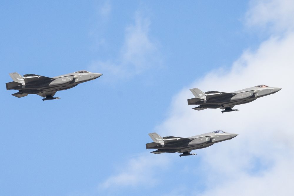 Det var flere F-35-er enn de fire flyene over Oslo som var i aksjon under kong Haralds gravferd 9. september.