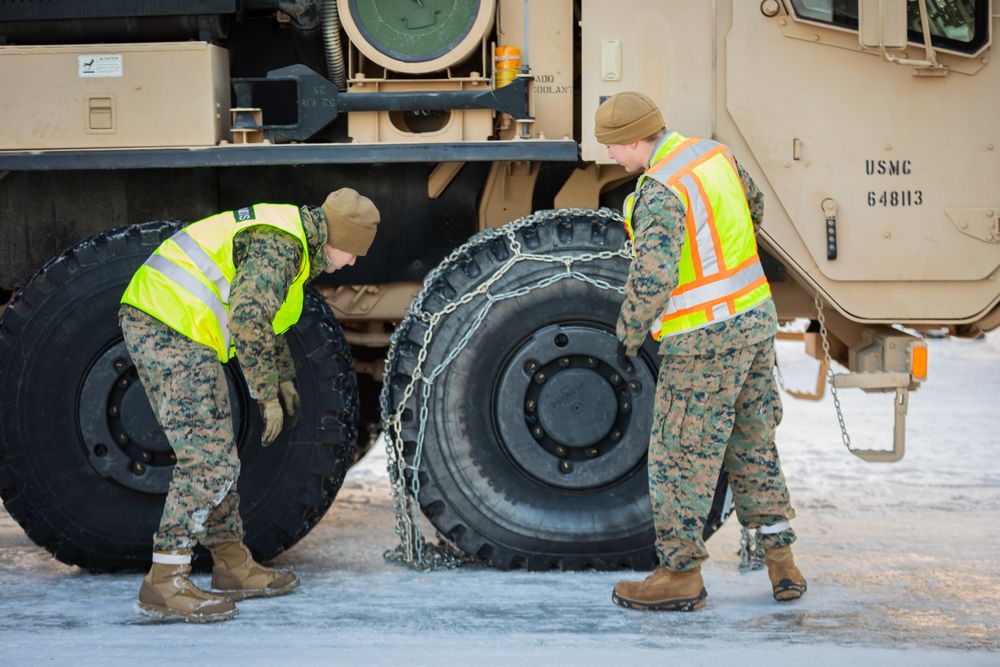 Amerikanske soldater under en tidligere vinterøvelse i Norge.