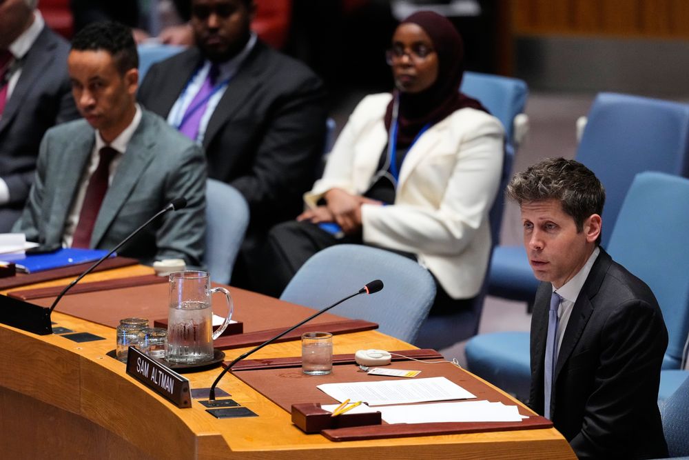 OpenAIs leder Sam Altman tok til orde for regulering av KI under onsdagens møte i FNs sikkerhetsråd.