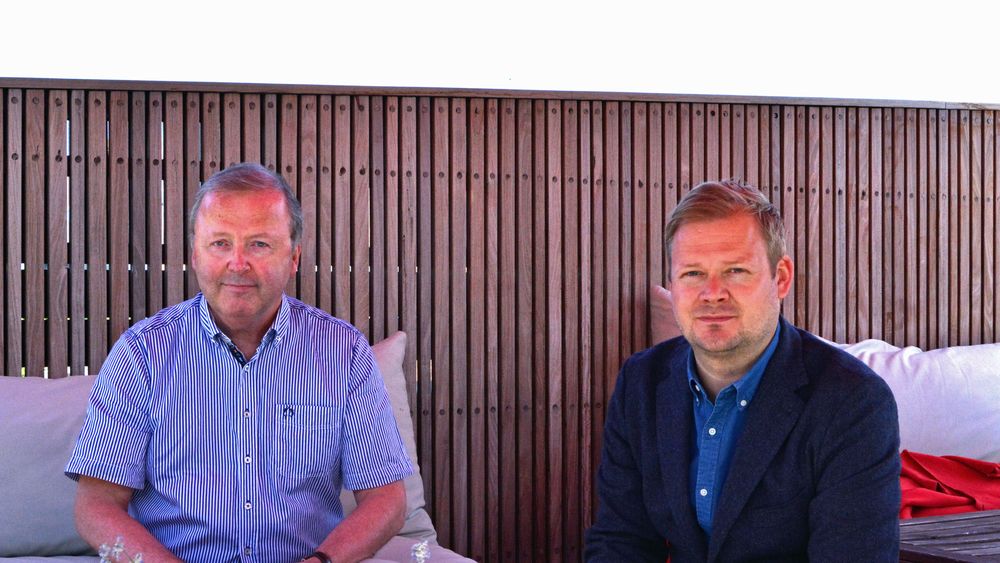 One Call-sjef Øistein Eriksen sammen med markedssjef Albert Arli.
