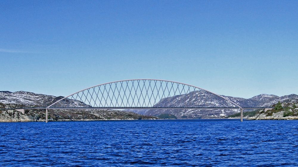 Brandangersundet bru er prosjektert av Aas-Jakobsen. De skråttstilte stagene er karakteristiske for  en nettverksbue. De som vil bygge denne brua må regne ferdig innen 18. mai kl. 12.