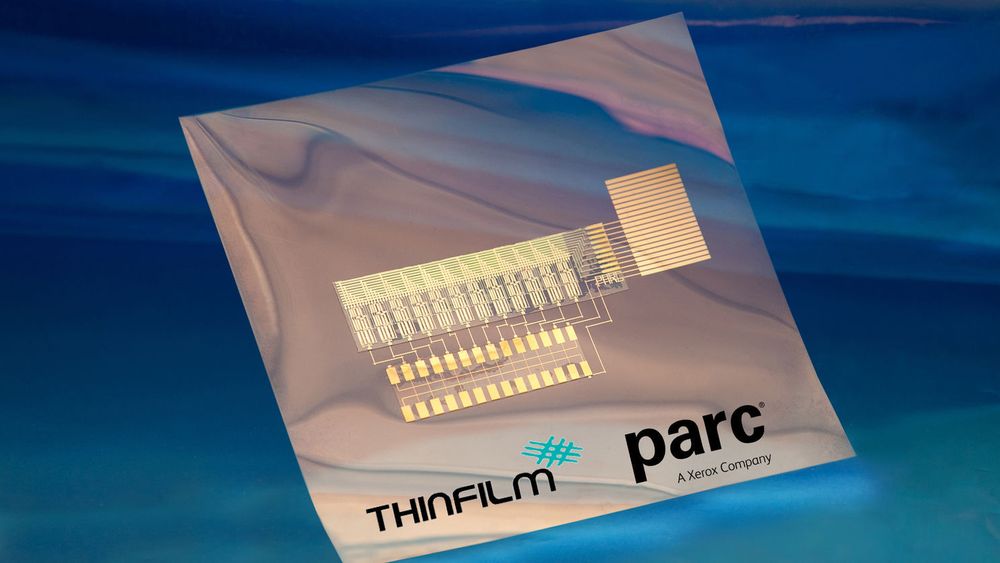 Prototyp på Thinfilm Adressable Memory: Norske Thinfilm står for minnekretsen, Xerox Parc for logikken som gjør minnet adresserbart, slik at minnet kan skaleres og utnyttes til en lang rekke mulige og ennå ukjente anvendelser. Kretsen kan trykkes på føyelig plastmateriale til langt lavere kostnader enn tilsvarende kretser produsert i det tradisjonelle halvledermaterialet silisium.