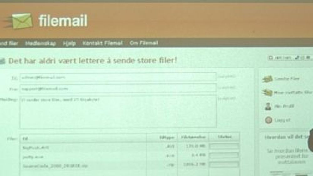 Nå skal det bli slutt på retur av e-post grunnet for store vedlegg: Stian Tonaas Fauske (til v.) og Njål A. Gjermundshaug. (Foto: selskapet)
