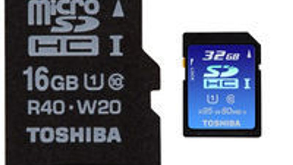 Nye SDHC UHS-I-kort fra Toshiba