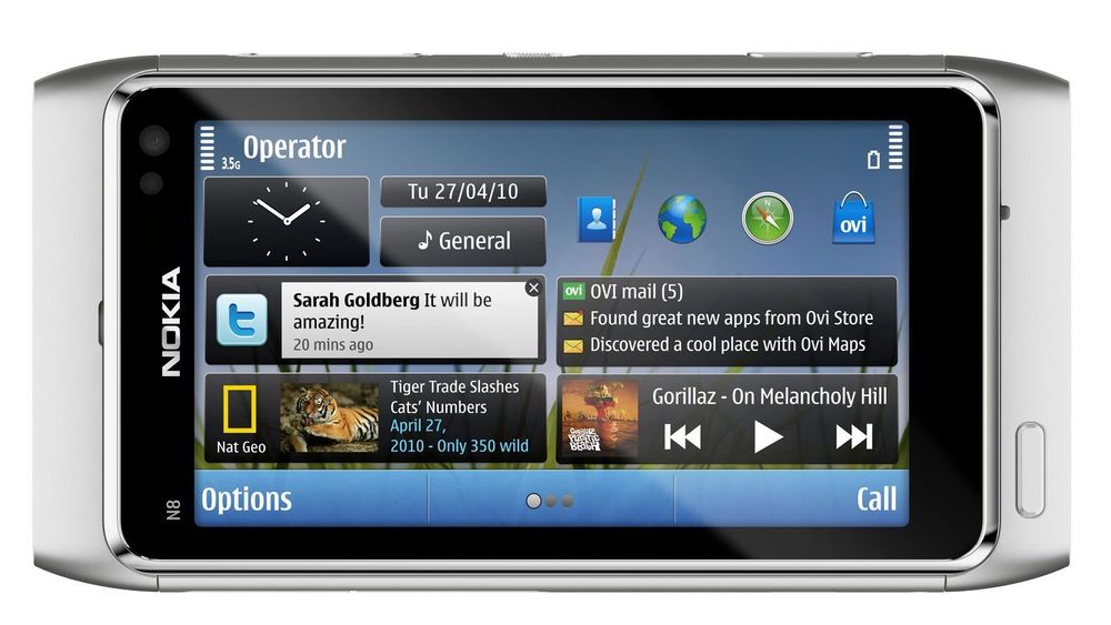 Klar for norgespremiere: N8 er Nokias nye smartmobiltelefon.