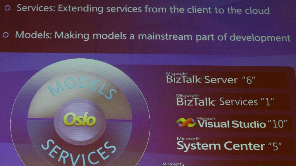 Slik ble «Oslo»-prosjektet til Microsoft presentert i juni 2008. Nå er prosjektet blitt mer jordnært, men det nye navnet «SQL Server Modeling» strider mot det faktum at det kommende utviklerverktøyet faktisk ikke tenkes begrenset til Microsofts database.