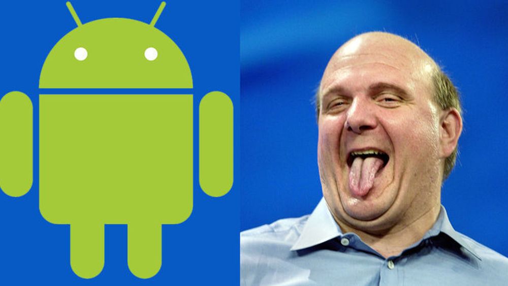 Microsoft-sjef Steve Ballmer har grunn til å være fornøyd med inntektene fra Android, mens han venter på at Windows Phone skal gi avkastning.