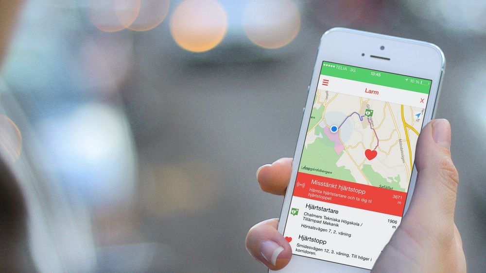 UMS har utviklet en mobilapp i samarbeid med svenske HLR-rådet som kan varsle brukere som befinner seg i nærheten av noen som plutselig har fått hjertestans. Selskapet håper at noe tilsvarende også kan tilbys i Norge.