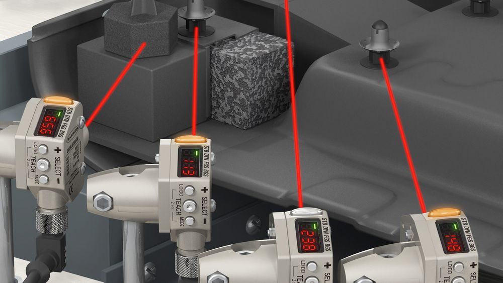 Q4X laseravstandssensor fra Banner Engineering.