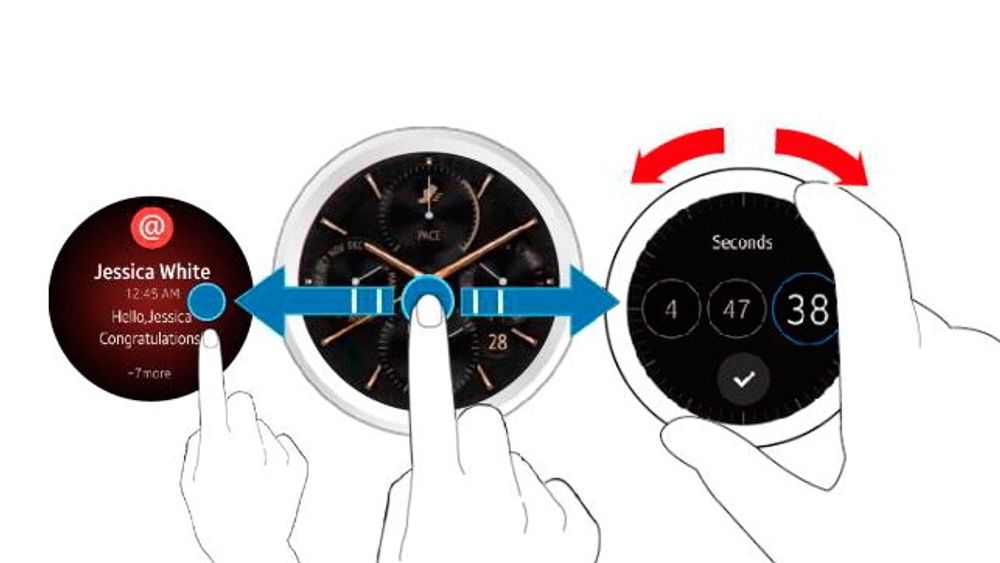 Samsungs neste smartklokke får rund skjerm og maskinvarekontroller som fungerer omtrent som på Apple Watch. 