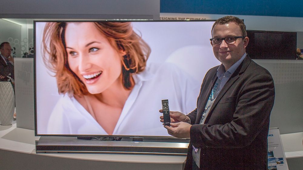Kommer snart: Produktsjef for TV i Samsung, Knut Rørnes, lover at den nye SUHD-TV-ene, de vil si de som har HDR, kommer til våren. De får også Samsungs sterkt forbedrede smart-TV.