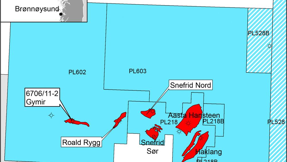  Snefrid, Roald Rygg og nå Gymir har gitt Statoil og partnere opp til 120 millioner fat oljeekvivalenter ekstra til Aasta  Hansteen. 