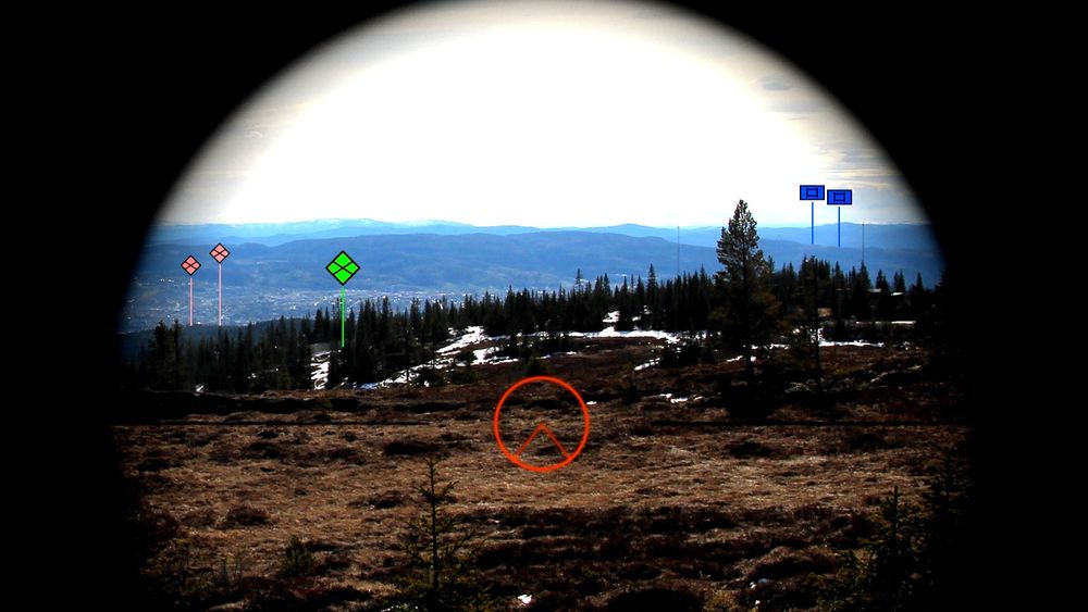 Forsvarets forskningsinstitutt, Augmenti og Kongsberg jobber med en AR-løsning der BMS-informasjon skal vises direkte i siktebildet på våpenstasjonen. 